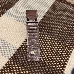 Brahmin Leather luggage Tag